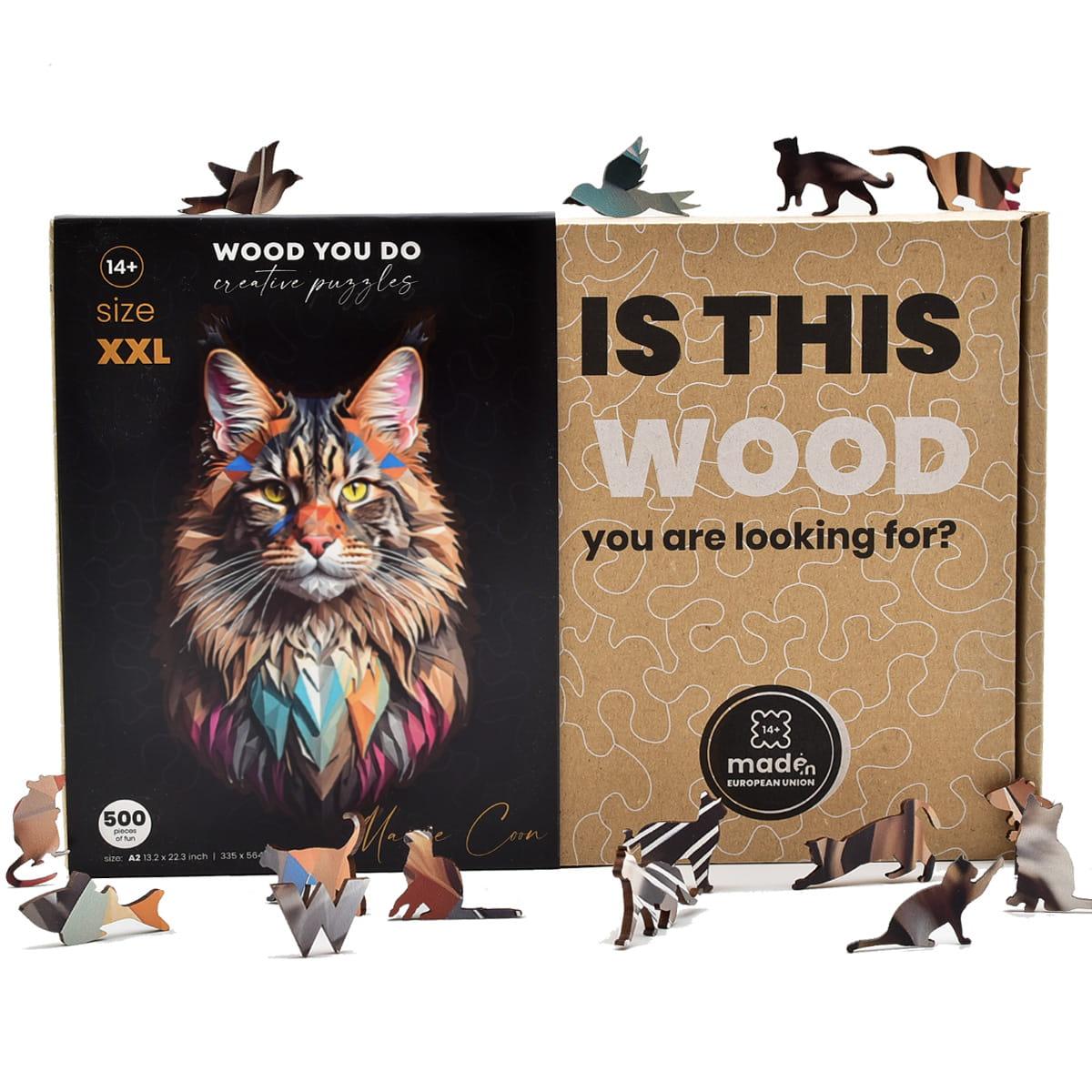 Kot Maine Coon | WOOD YOU DO - Wooden Toys World