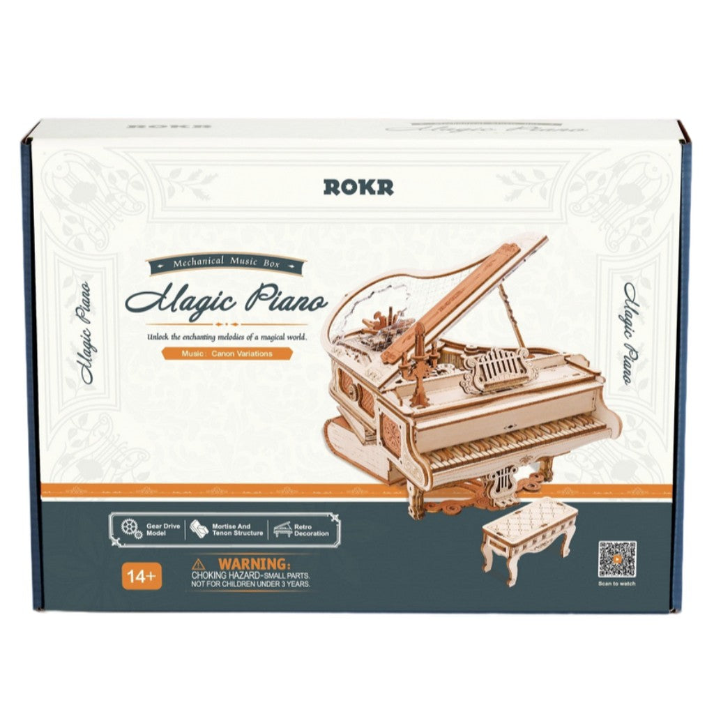 Fortepian | Pianino z pozytywką | Robotime ROKR