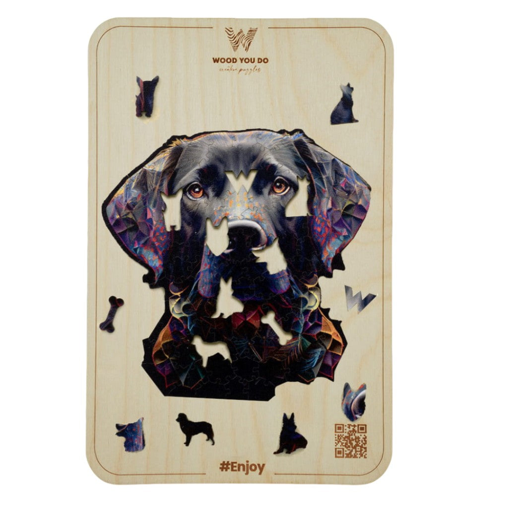 Przyjazny Labrador | Puzzle drewniane | WOOD YOU DO