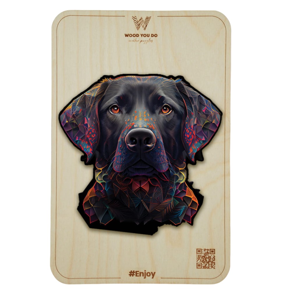 Przyjazny Labrador | Puzzle drewniane | WOOD YOU DO