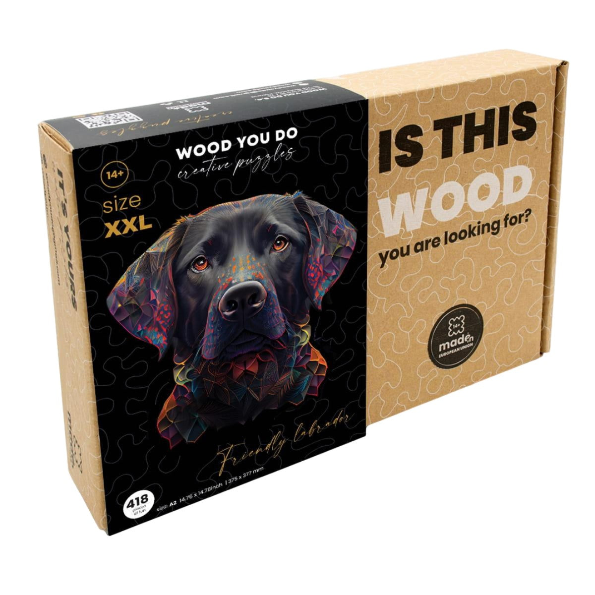 Przyjazny Labrador | Puzzle drewniane | WOOD YOU DO