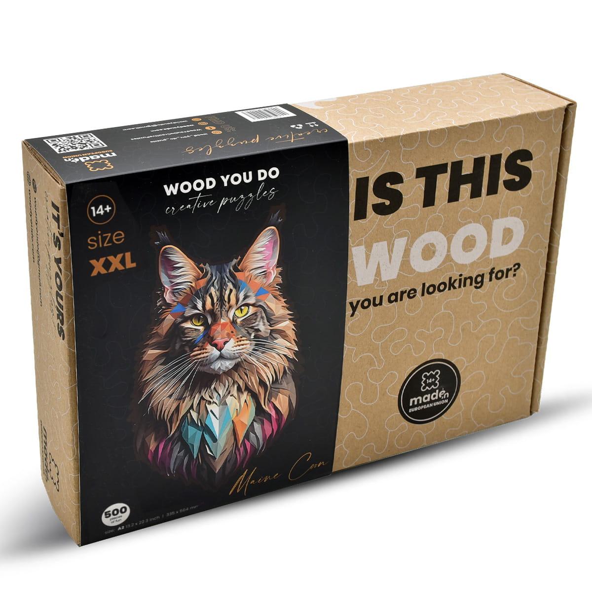 Kot Maine Coon | WOOD YOU DO - Wooden Toys World