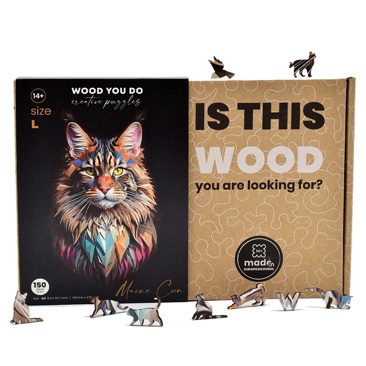Kot Maine Coon | WOOD YOU DO - Wooden Toys World