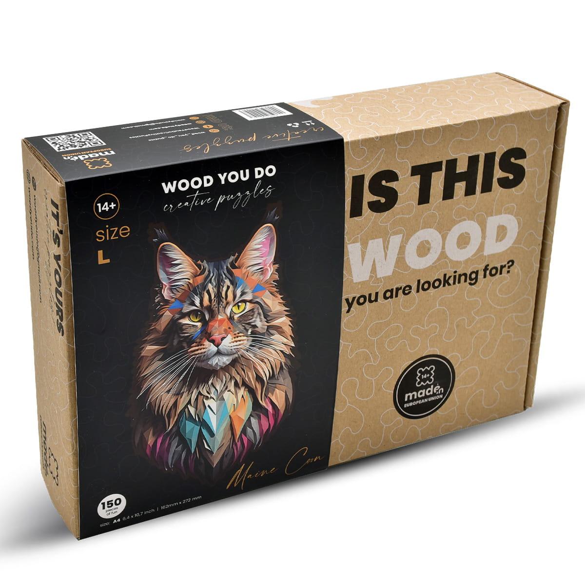 Kot Maine Coon | WOOD YOU DO - Wooden Toys World