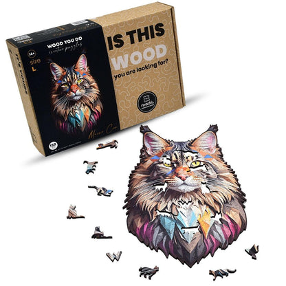 Kot Maine Coon | WOOD YOU DO - Wooden Toys World
