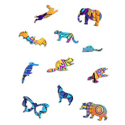 Motyl – drewniane puzzle ADAWOO, ujęcie produktu 2