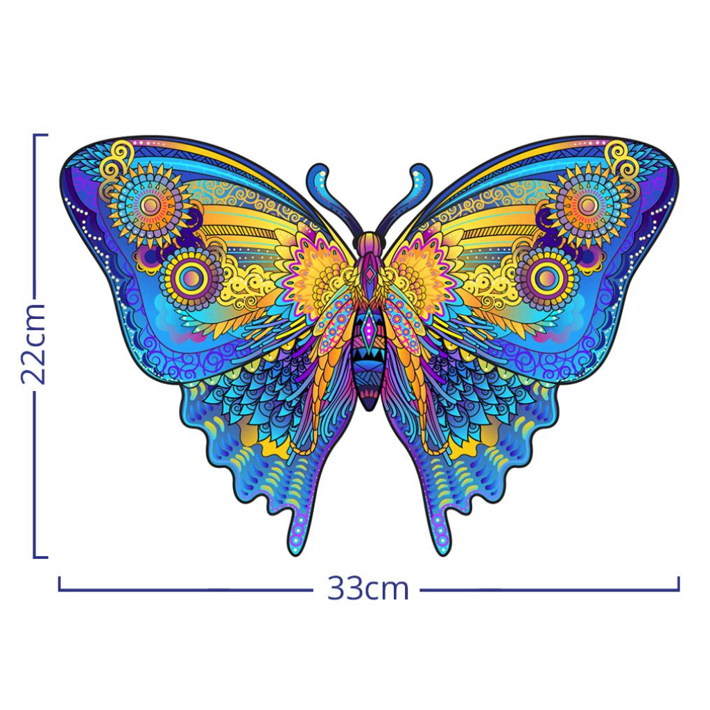 Motyl – drewniane puzzle ADAWOO, ujęcie produktu 4
