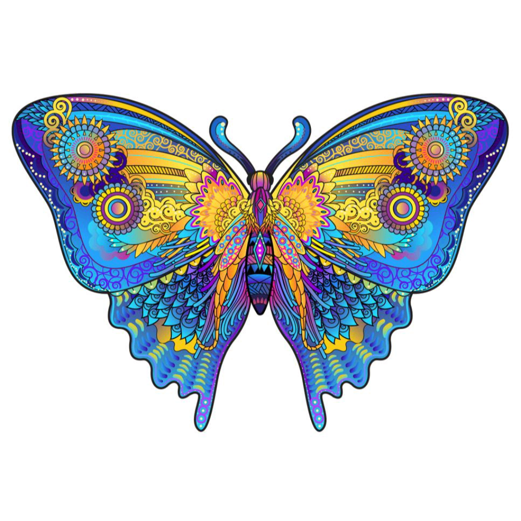 Motyl – drewniane puzzle ADAWOO, ujęcie produktu 1