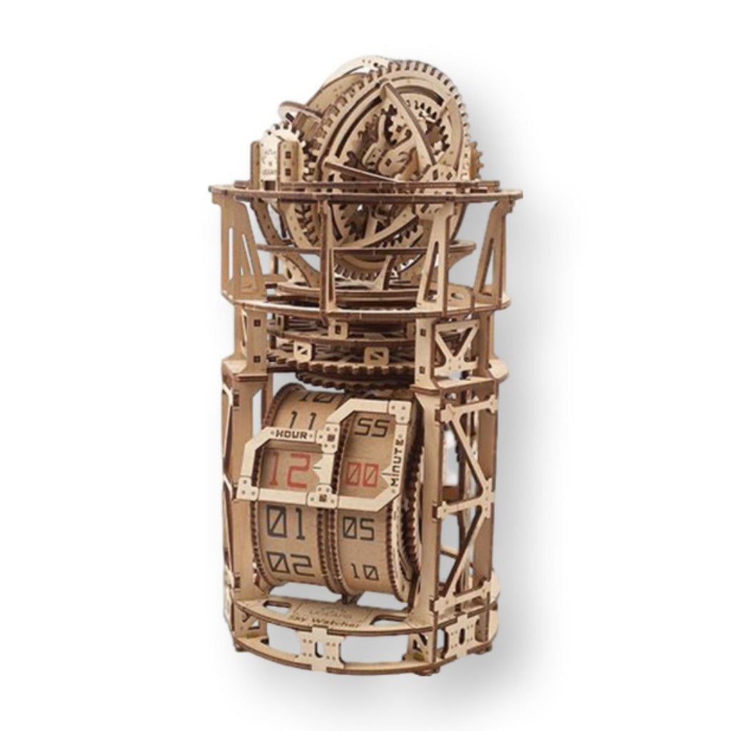 Sky Watcher - zegar z Tourbillonem | UGEARS