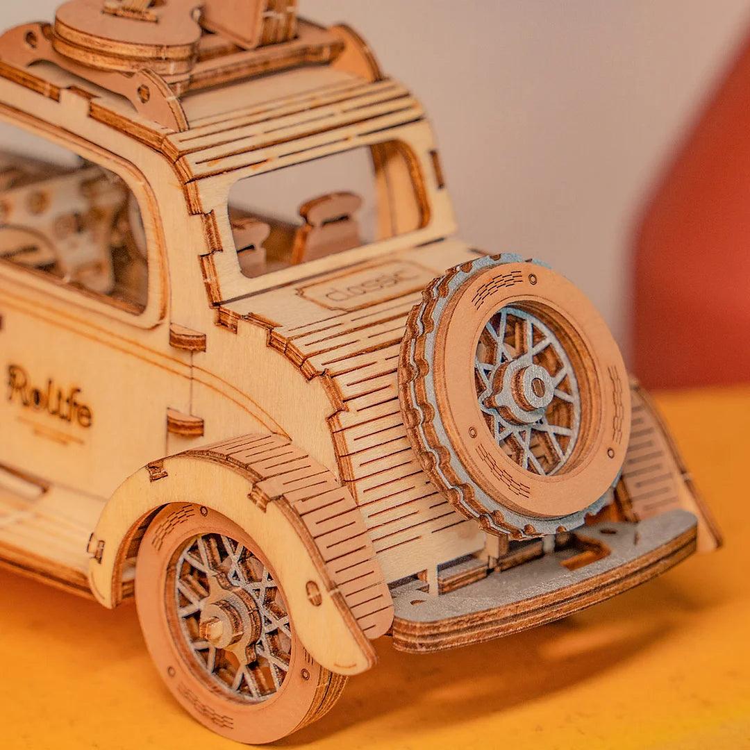 Samochód Vintage | ROBOTIME - Wooden Toys World