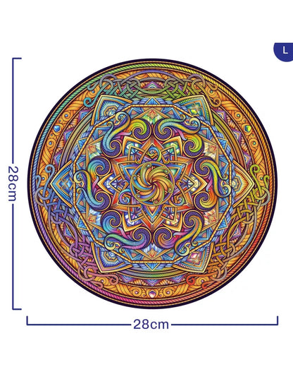 Mandala Doskonała harmonia – drewniane puzzle ADAWOO, ujęcie produktu 9