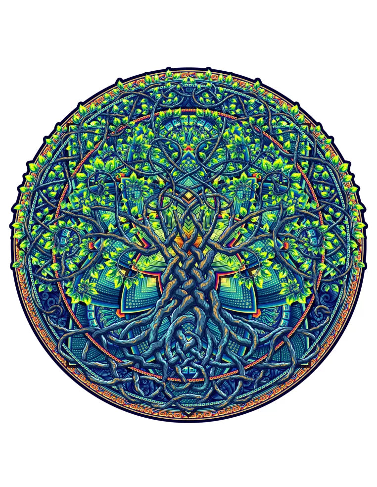 Mandala Drzewo Życia – drewniane puzzle ADAWOO, zdjęcie 1
