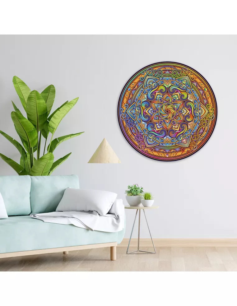 Mandala Doskonała harmonia – drewniane puzzle ADAWOO, zdjęcie 3