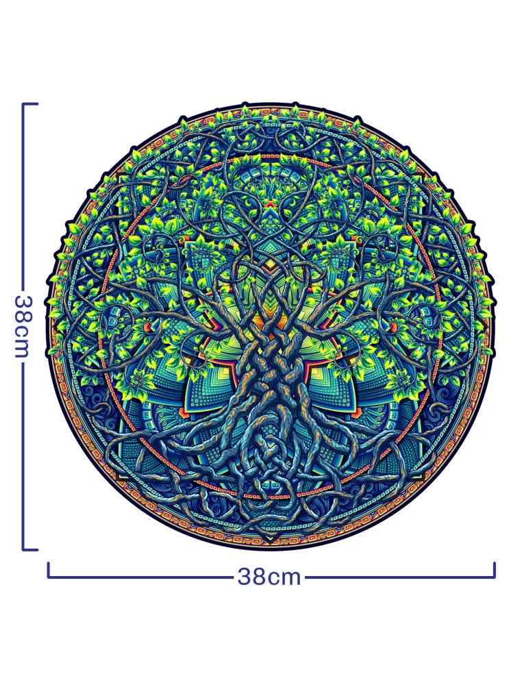 Mandala Drzewo Życia – drewniane puzzle ADAWOO, ujęcie produktu 11