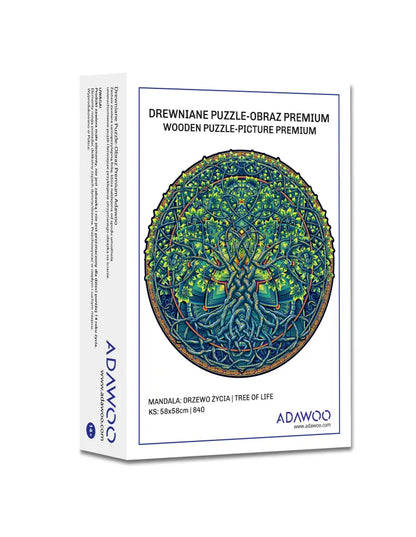 Mandala Drzewo Życia – drewniane puzzle ADAWOO, ujęcie produktu 9