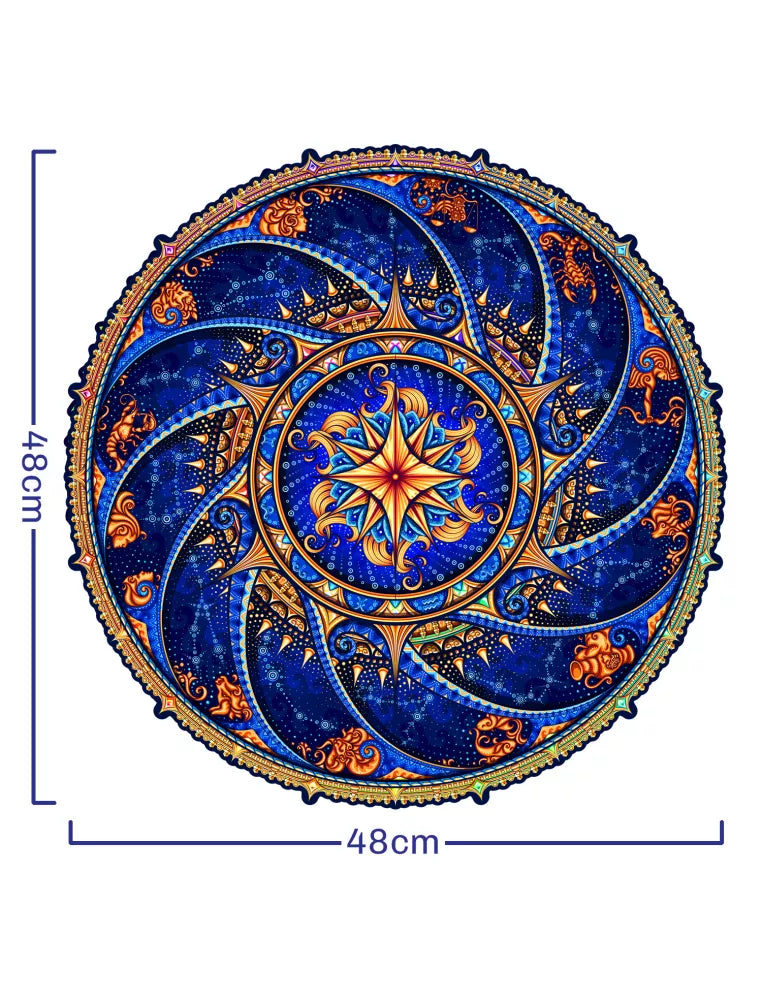 Mandala Znaki Zodiaku – drewniane puzzle ADAWOO, ujęcie produktu 11