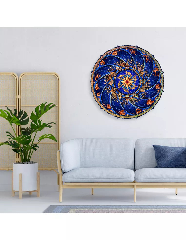 Mandala Znaki Zodiaku – drewniane puzzle ADAWOO, zdjęcie 3