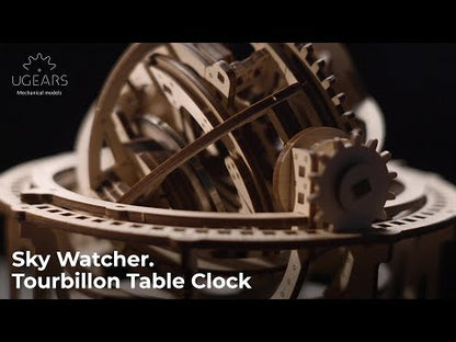 Sky Watcher - zegar z Tourbillonem | UGEARS