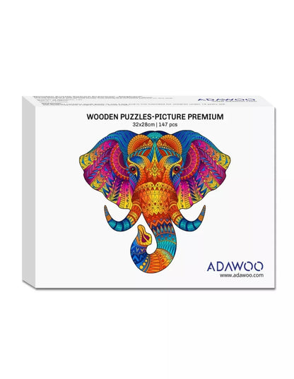 Słoń – drewniane puzzle ADAWOO, ujęcie produktu 5