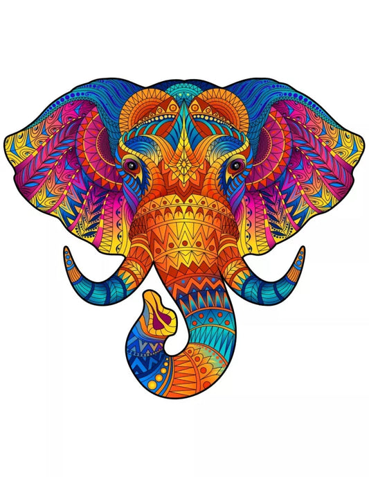 Słoń – drewniane puzzle ADAWOO, zdjęcie 1