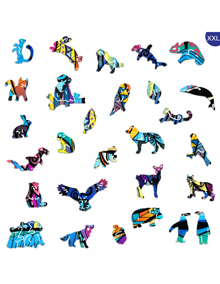 Wilk – drewniane puzzle ADAWOO, ujęcie produktu 5