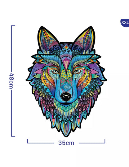 Wilk – drewniane puzzle ADAWOO, ujęcie produktu 8
