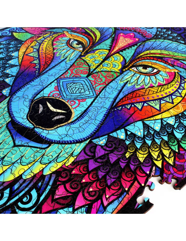 Wilk – drewniane puzzle ADAWOO, zdjęcie 2