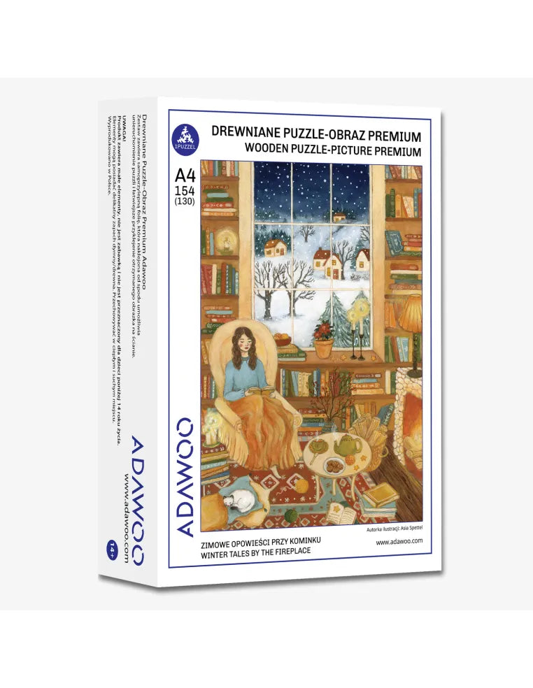 Zimowe opowieści przy kominku – drewniane puzzle ADAWOO, ujęcie produktu 8
