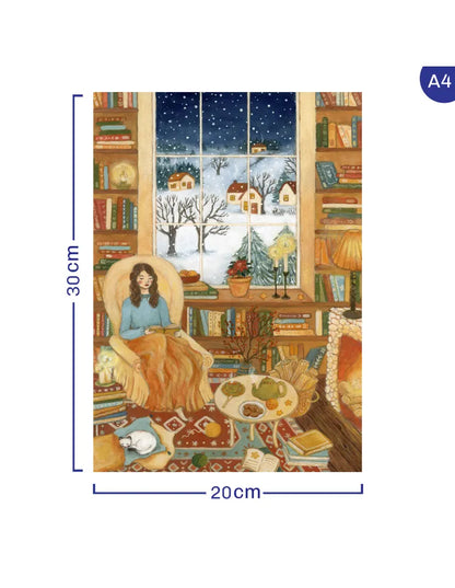 Zimowe opowieści przy kominku – drewniane puzzle ADAWOO, ujęcie produktu 9