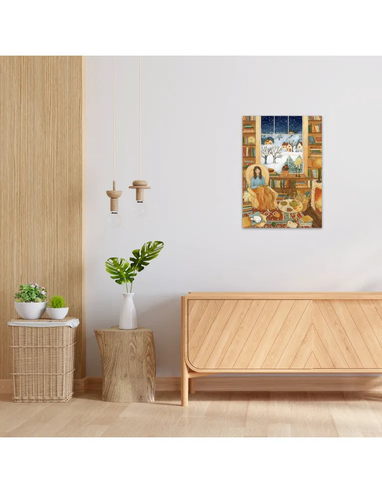 Zimowe opowieści przy kominku – drewniane puzzle ADAWOO, zdjęcie 3
